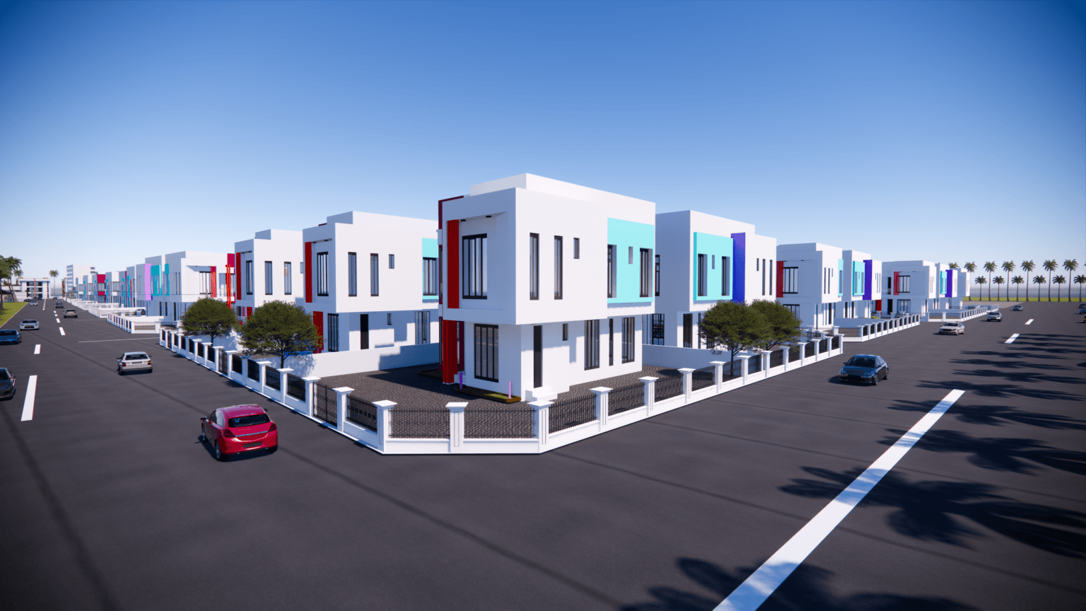 Luxury Houses Perspective 1