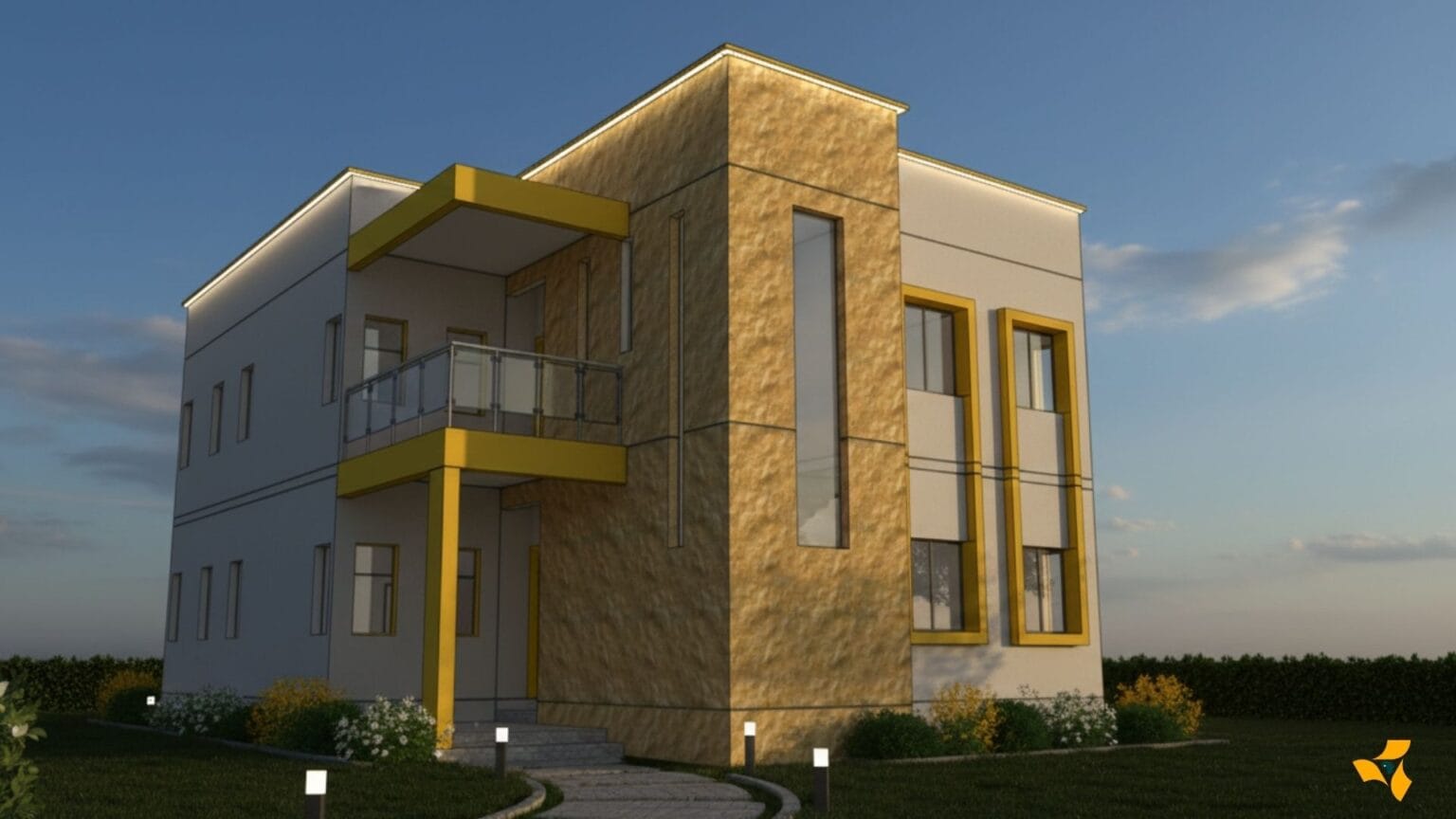 Proposed Two bedroom two unit Guest house at Agona Swedru